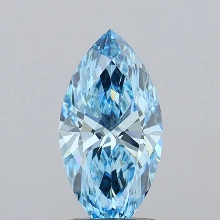 1.06ct MARQUISE Fancy Vivid Blue VS1 Coloured Lab diamond