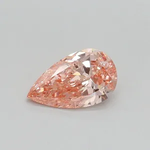0.5ct PEAR Fancy Intense Pink VS1 Coloured Lab diamond