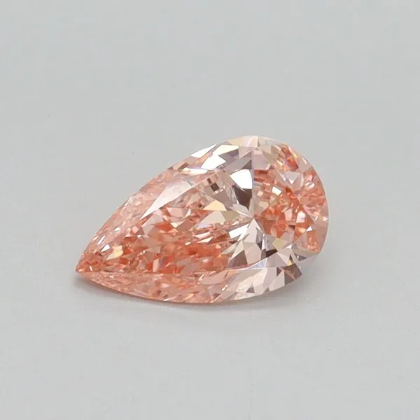 0.5ct PEAR Fancy Intense Pink VS1 Coloured Lab diamond