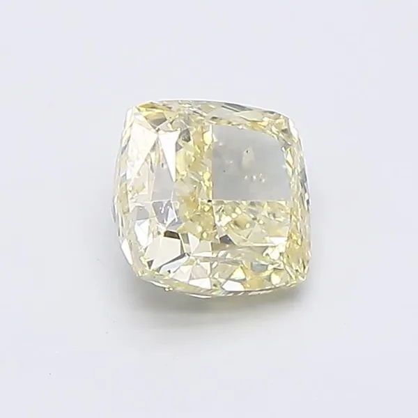 1.16ct CUSHION Fancy Light Yellow VS1 Coloured Lab diamond