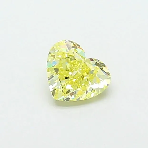 1.01ct HEART Fancy Yellow VS2 Coloured Lab diamond