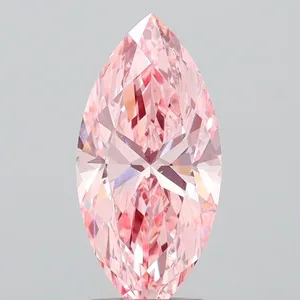 2.04ct MARQUISE Fancy Vivid Pink VS1 Coloured Lab diamond