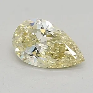 0.49ct PEAR Fancy Yellow VS1 Coloured Lab diamond