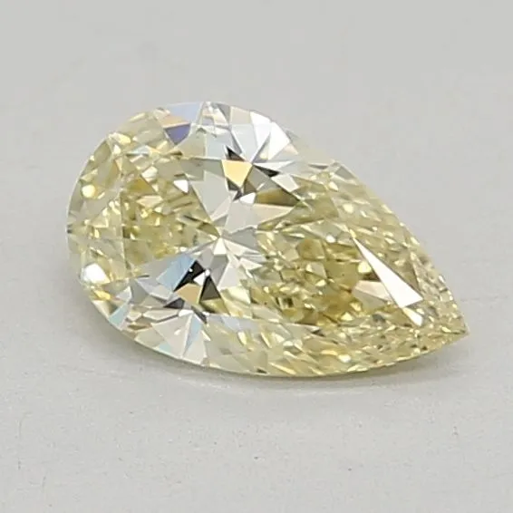 0.49ct PEAR Fancy Yellow VS1 Coloured Lab diamond