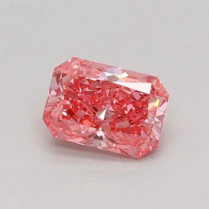 0.32ct RADIANT Fancy Vivid Pink VS1 Coloured Lab diamond