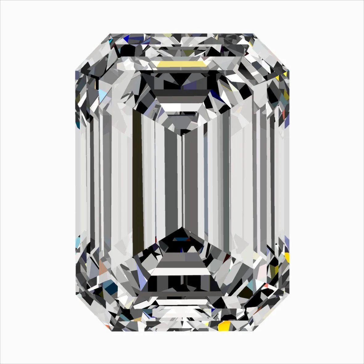 0.42ct EMERALD E VVS2 Natural diamond