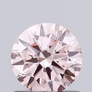 0.73ct ROUND Fancy Intense Pink VS1 Coloured Lab diamond