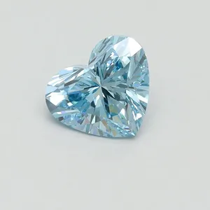 1.02ct HEART Fancy Vivid Blue VS1 Coloured Lab diamond