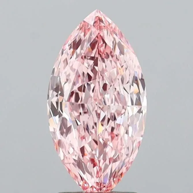 2.08ct MARQUISE Fancy Intense Pink VS1 Coloured Lab diamond