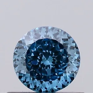 0.48ct ROUND Fancy Vivid Blue VVS2 Coloured Lab diamond