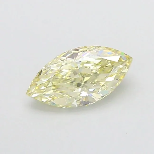 1.03ct MARQUISE Fancy Light Yellow VS1 Coloured Lab diamond