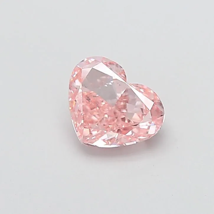 1.51ct HEART Fancy Intense Pink VS2 Coloured Lab diamond