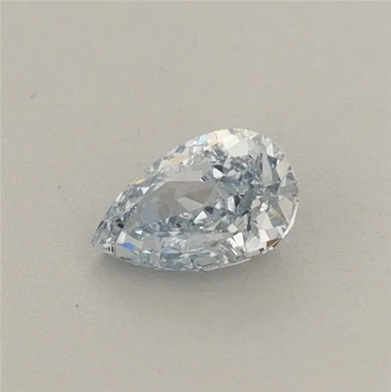 0.35ct PEAR Fancy Intense Blue VS1 Coloured Lab diamond