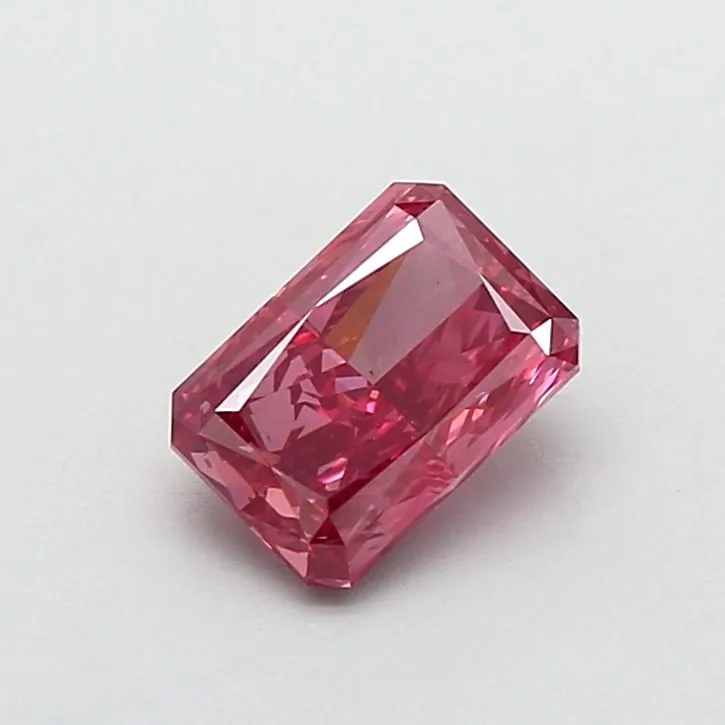 1.01ct RADIANT Fancy Vivid Pink VS1 Coloured Lab diamond