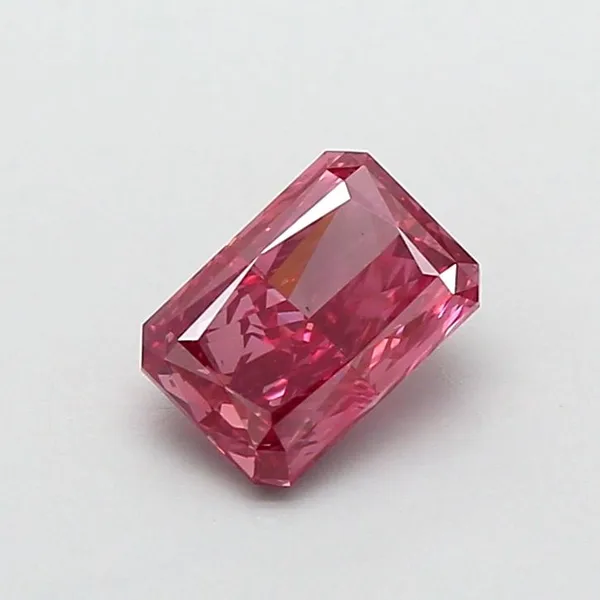 1.01ct RADIANT Fancy Vivid Pink VS1 Coloured Lab diamond