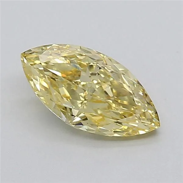 1.01ct MARQUISE Fancy Yellow VVS2 Coloured Lab diamond