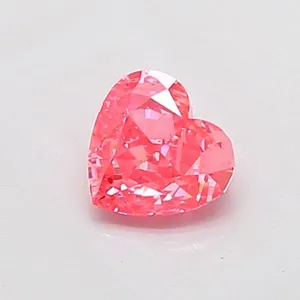 1.05ct HEART Fancy Vivid Pink VS1 Coloured Lab diamond