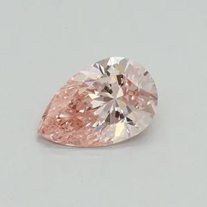 0.32ct PEAR Fancy Intense Pink VVS2 Coloured Lab diamond