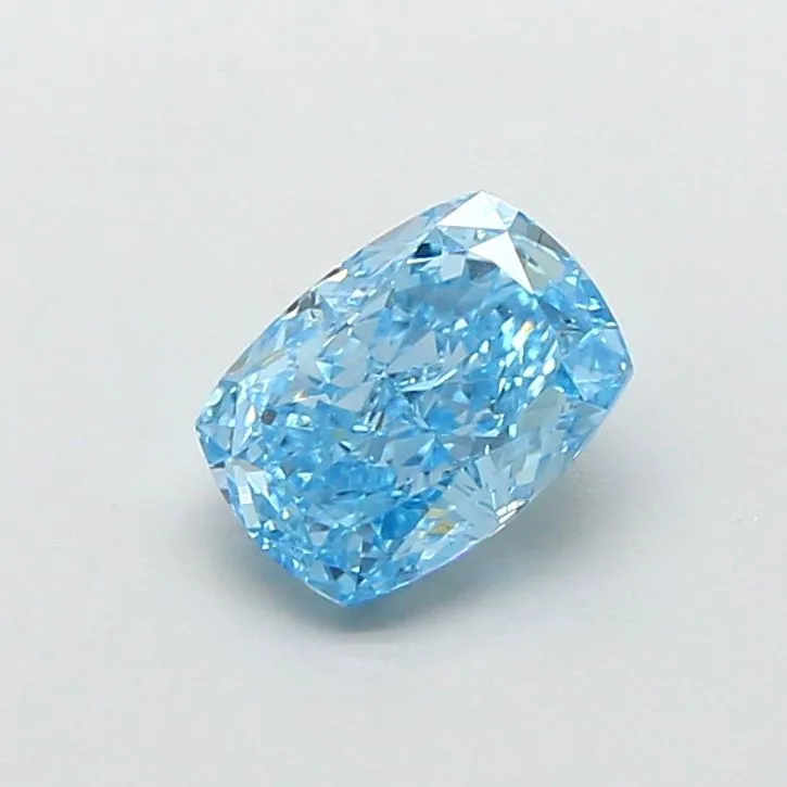 1.01ct CUSHION Fancy Vivid Blue VS1 Coloured Lab diamond