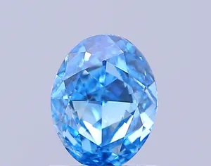 1.01ct OVAL Fancy Vivid Blue SI2 Coloured Lab diamond