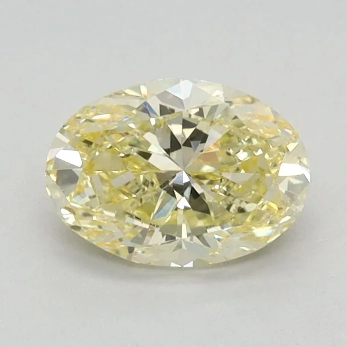 0.74ct OVAL Fancy Intense Yellow VVS2 Coloured Lab diamond