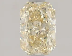 1.04ct RADIANT Fancy Light Yellow VVS2 Coloured Lab diamond