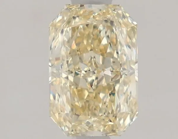 1.04ct RADIANT Fancy Light Yellow VVS2 Coloured Lab diamond