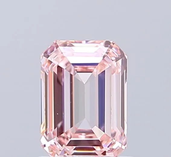 1.07ct EMERALD Fancy Intense Pink VVS2 Coloured Lab diamond