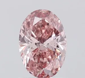 1.03ct OVAL Fancy Intense Brownish Pink SI2 Coloured Lab diamond
