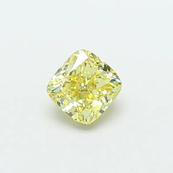 1.03ct CUSHION Fancy Yellow VS1 Coloured Lab diamond