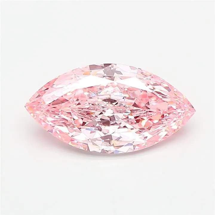 2.09ct MARQUISE Fancy Vivid Pink VVS2 Coloured Lab diamond