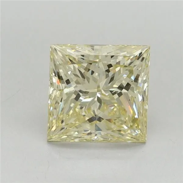 1.56ct PRINCESS Fancy Yellow VS1 Coloured Lab diamond