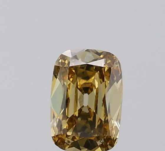 0.41ct CUSHION Fancy Yellow VS2 Coloured Lab diamond