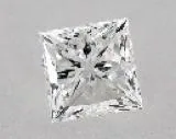 0.9ct PRINCESS F VVS2 Natural diamond