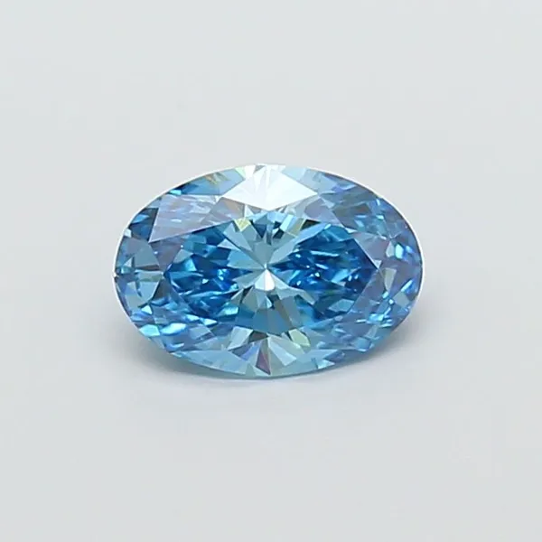 1ct OVAL Fancy Vivid Blue VVS2 Coloured Lab diamond
