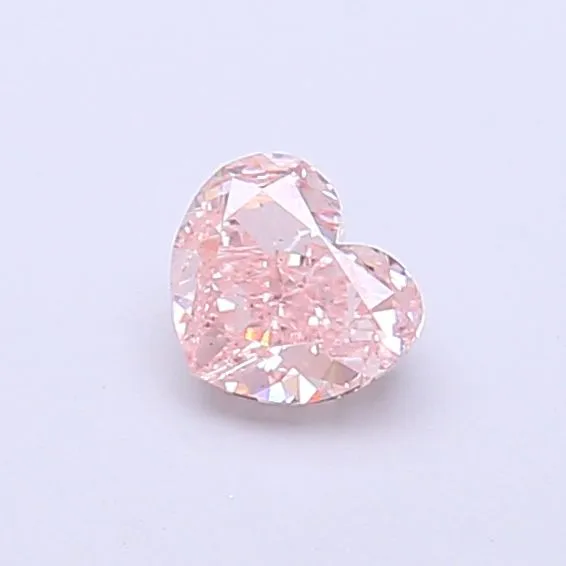 0.44ct HEART Fancy Pink VS2 Coloured Lab diamond
