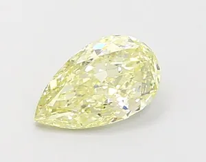 0.64ct PEAR Fancy Yellow VS1 Coloured Lab diamond