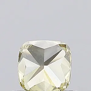0.61ct CUSHION Fancy Vivid Yellow VS2 Coloured Lab diamond