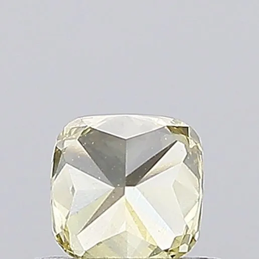 0.61ct CUSHION Fancy Vivid Yellow VS2 Coloured Lab diamond