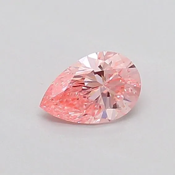 0.30ct PEAR Fancy Vivid Pink VS1 Coloured Lab diamond