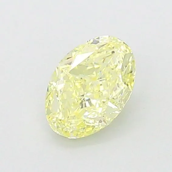 1ct OVAL Fancy Yellow VVS2 Coloured Lab diamond