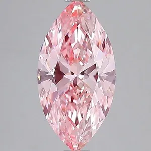2.32ct MARQUISE Fancy Vivid Pink VS1 Coloured Lab diamond