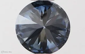0.5ct ROUND Fancy Vivid Blue I1 Coloured Lab diamond