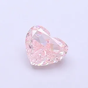 0.31ct HEART Fancy Intense Pink VS1 Coloured Lab diamond