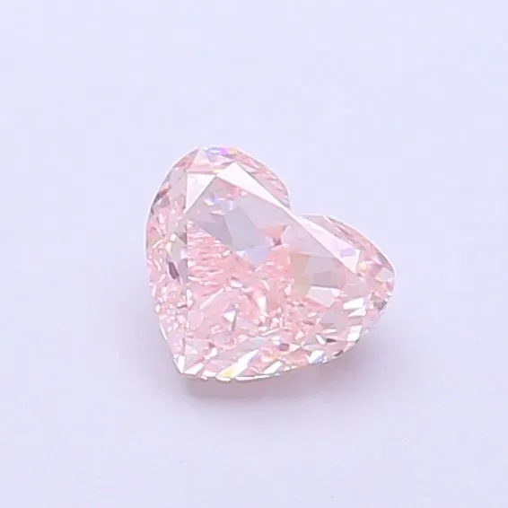 0.31ct HEART Fancy Intense Pink VS1 Coloured Lab diamond