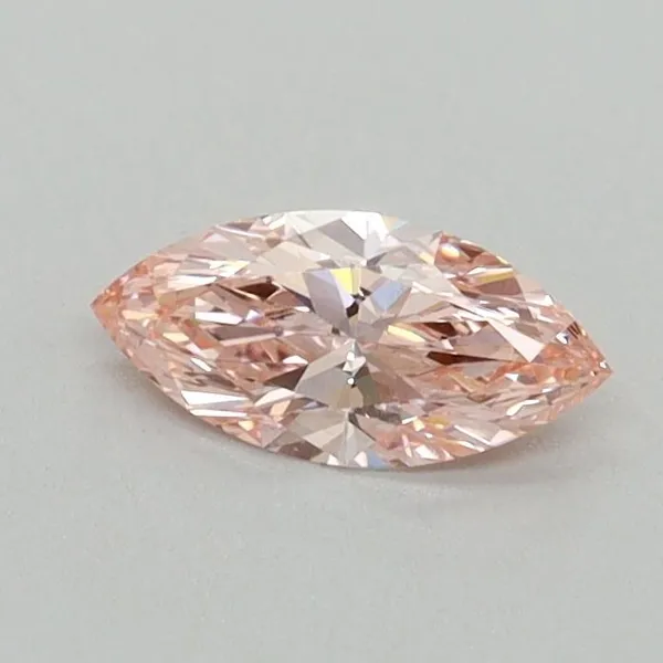0.34ct MARQUISE Fancy Vivid Pink VVS2 Coloured Lab diamond