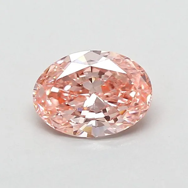1.01ct OVAL Fancy Vivid Pink VVS2 Coloured Lab diamond