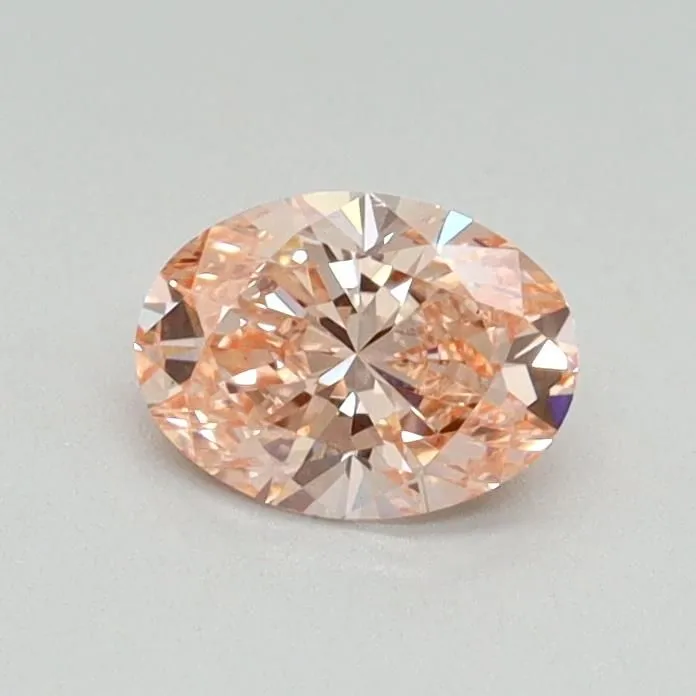 0.46ct OVAL Fancy Vivid Pink VS1 Coloured Lab diamond