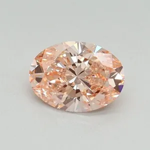 0.46ct OVAL Fancy Vivid Pink VS1 Coloured Lab diamond