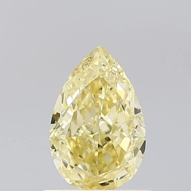 0.73ct PEAR Fancy Intense Yellow VS1 Coloured Lab diamond